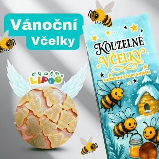 🐝❄️ Vánoce začínají tam, kde se med mění v kouzlo. Rozpustné Kouzelné Včelky s medem — sladká zimní novinka, která potěší...