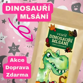 🦖🍯 Když se med spojí s dinosaury, vznikne mlsání, které baví. Veselé Dinosaurí Mlsání je sladká novinka plná fantazie,...