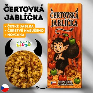 🔥🍎 Když se české jablko promění v ďábelsky dobrý snack. Čerstvě nasušená Čertovská Jablíčka z českých sadů — novinka,...