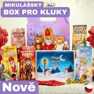 🎁 Mikulášský Box pro Kluky – čertovské dobroty, andělská překvapení a dárky od Mikuláše v jednom balení! Zábava, chuť a...