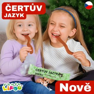 😈 Čertův jazyk – novinka, která rozvlní každou dětskou pusinku! Originální mlsání od Jobiko, dostupné na www.lipoo.cz 🎄...