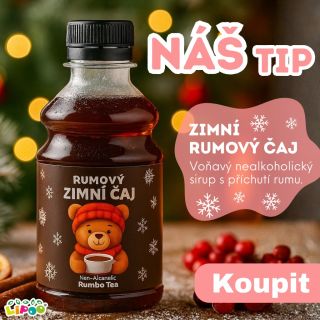 🐻❄️ ZIMNÍ RUMOVÝ ČAJ JE TU! Voňavý nealkoholický sirup s příchutí rumu – ideální na zahřátí, bez kapky alkoholu! 🍹...