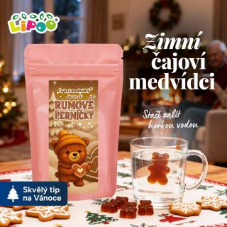🧸 ZIMNÍ ČAJOVÍ MEDVÍDCI – RUMOVÉ PERNÍČKY 🎄 Stačí zalít horkou vodou a medvídek se promění v voňavý zimní čaj! Lepší než...