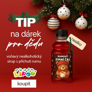 🎁 TIP na dárek pro dědu, babičku i každého milovníka zimní pohody! Rumový zimní čaj od Lipoo — voňavý nealko sirup s...