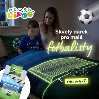 ⚽️ Skvělý dárek pro malé fotbalisty! Povlečení, které svítí ve tmě a promění každý večer v zápas snů 🌟 👉 Objev ho na...